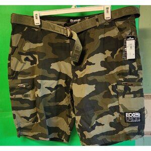 Ecko Unltd Belted Camo Shorts